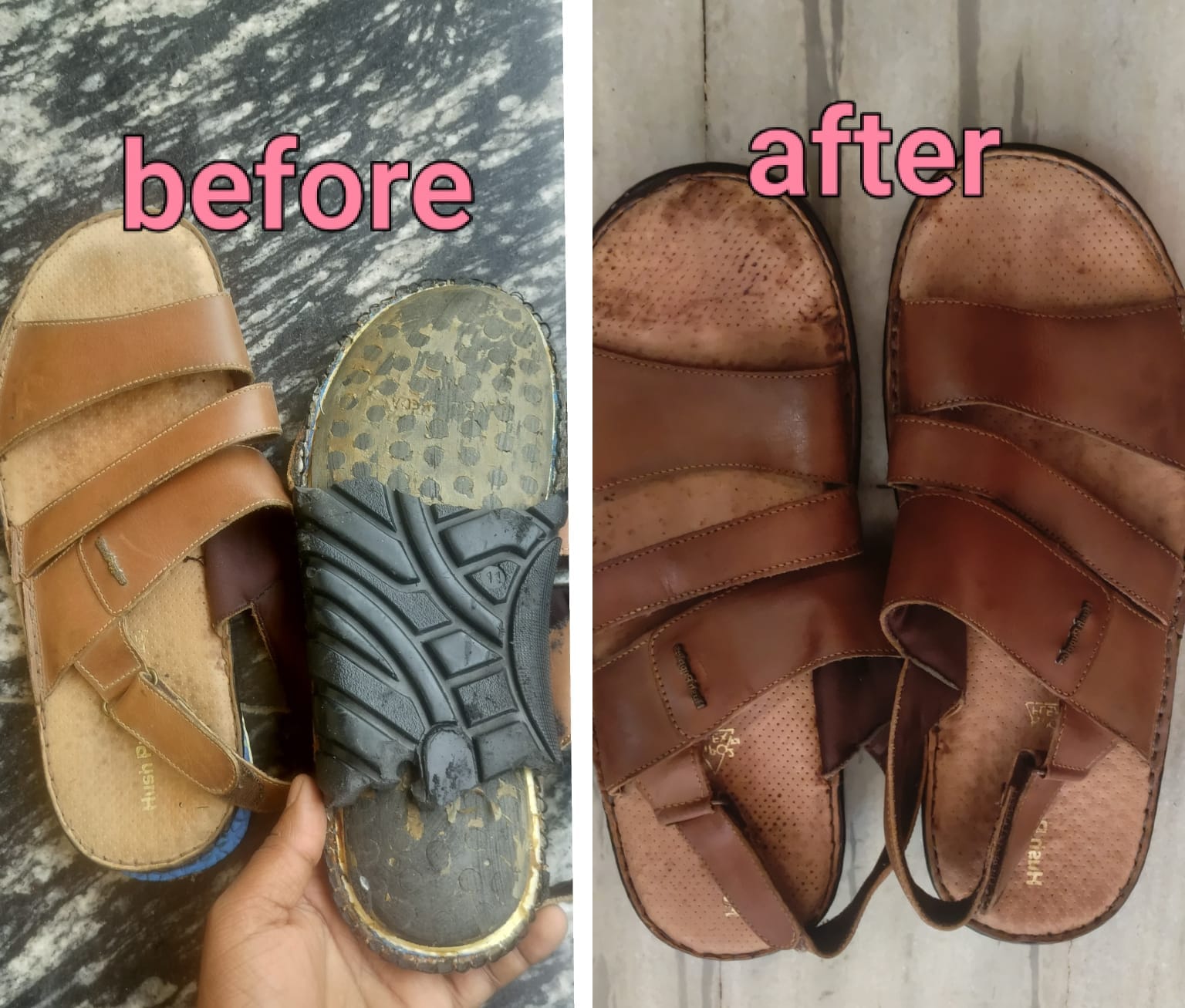 Ultimate shine before and after result