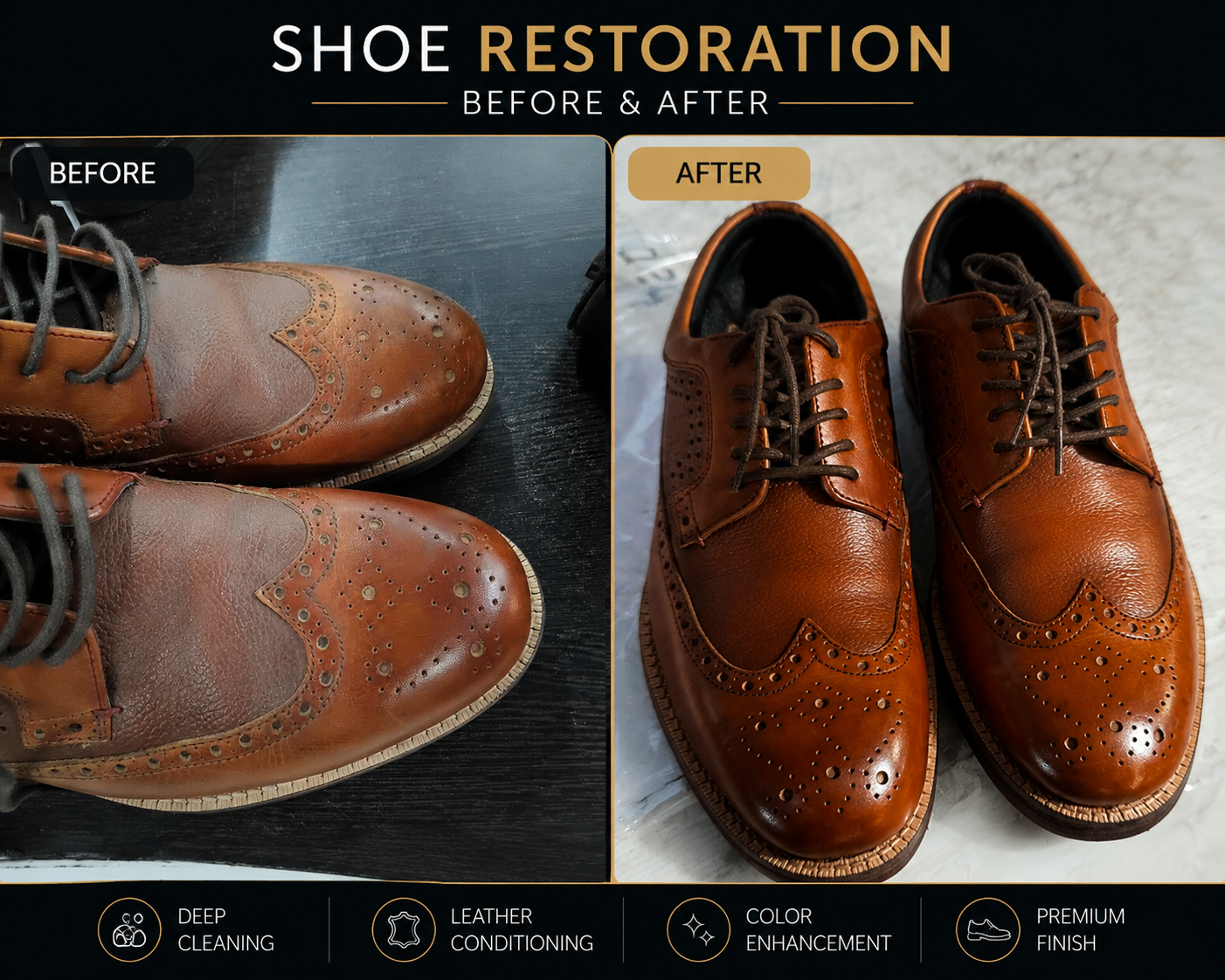 Premium shoe care finish