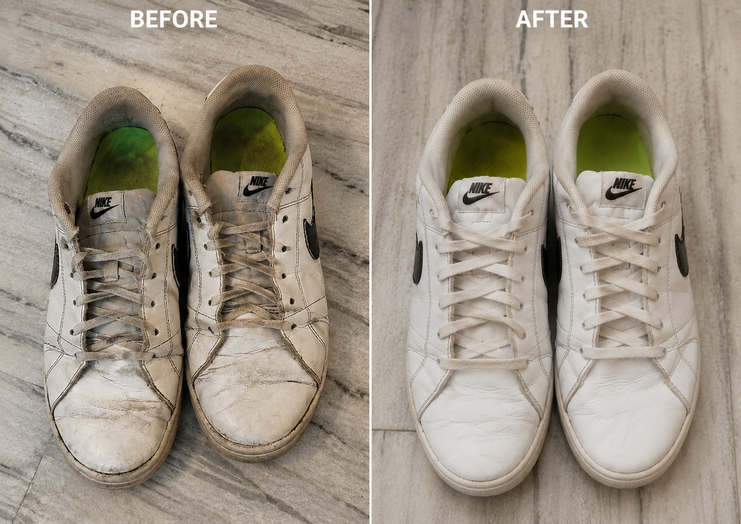 Final shoe restoration finish